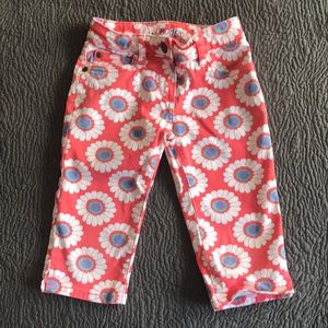 Mini Boden Girls' Floral Capri pants size 4